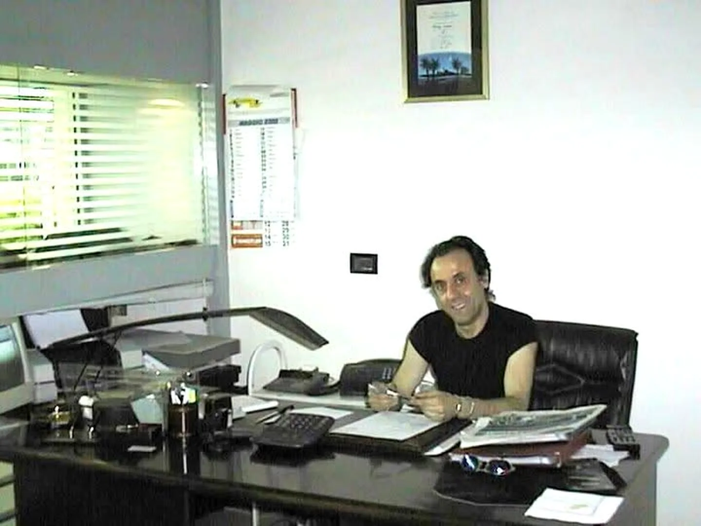Rodolfo Pacifico nel suo studio